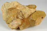 Yellow Calcite Crystals - Shangbao Mine, China #185909-1